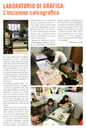 Incisione calcografica Scuola Bertoni Udine